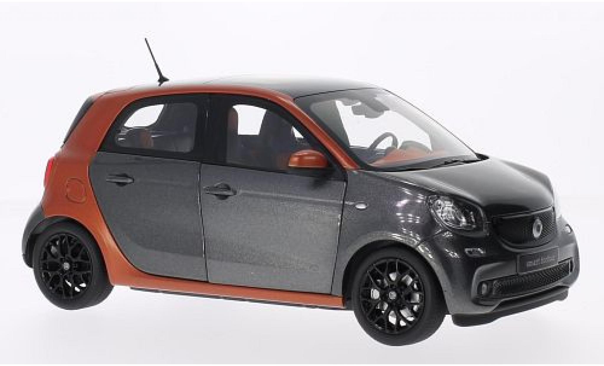 Diecast model cars Smart ForFour 1/18 Norev Forfour metallic