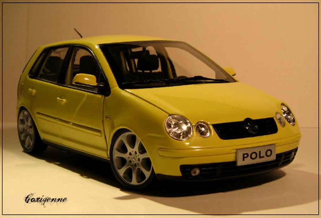 Diecast model cars Volkswagen Polo 1/87 Wiking I yellow