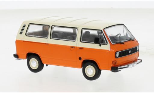 Diecast model cars Volkswagen T3 1/43 IXO Caravelle orange/beige 1981 Volkswagen T3 1/43 IXO Caravelle orange/beige 1981 diecast model cars