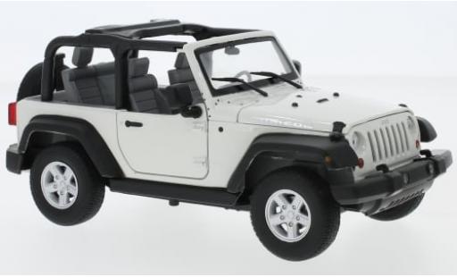 Diecast model cars Jeep Wrangler 1/24 Welly Rubicon weiss 2007 1:24 Jeep Wrangler 1/24 Welly Rubicon weiss 2007 1:24 diecast model cars